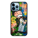 Funda Protector Para iPhone Monopoly Cash Gold