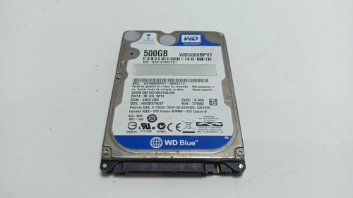 Placa Lógica Hd Wd S/n: Wxe1e13hfxd7 500gb