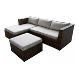 Juego De Living Jardin Simil Ratan Sillones Exterior Oficom