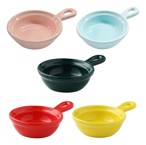 Plato De Cerámica Pottery Bowl Para Condimentos, 5 Unidades