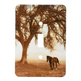 3drose Lsp_202972_1 Western Sepia Toned Horse On A Ranch Wit