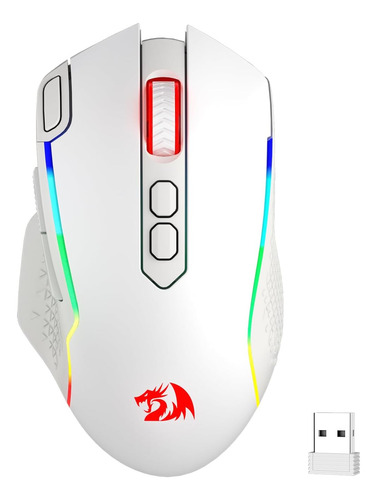 Mouse Redragon Inalambrico Color Blanco