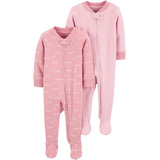 Mamelucos - Pijamas Para Bebés Niñas Carters 2 Piezas