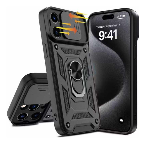 Carcasa Armor Con Anillo Para iPhone 15 Pro Max