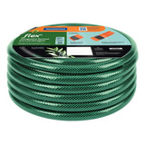 Mangueira Flex Verde Em Pvc 4 Camadas 15 M Com Engate Rosqueado E Esguicho Tramontina