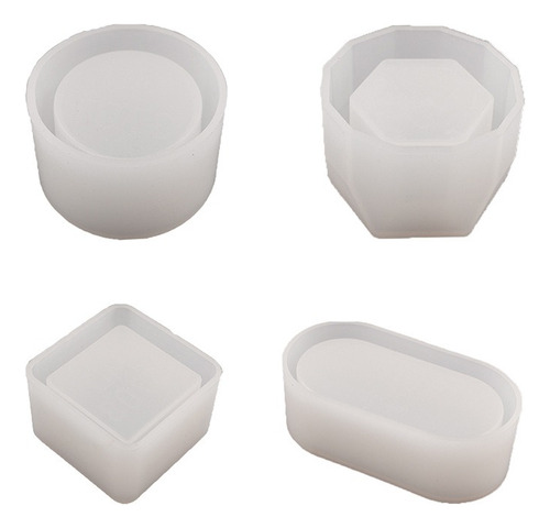 Moldes Para Macetas Para Suculentas, 4 Pcs