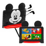 Tablet + Case Kids Mickey Mouse 7 Polegadas + Fone + Caneta