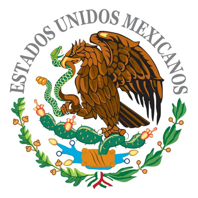 Calcomanía Dviniles Escudo Nacional Mexicano Cristales 70x70