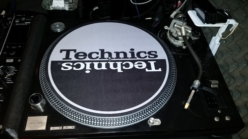 Technics Negro Y Gris Slipmat Paño Latex Djproaudio