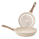 Frigideira Cook Ceramica Grande Antiaderente  Fogão 24cm 4mm