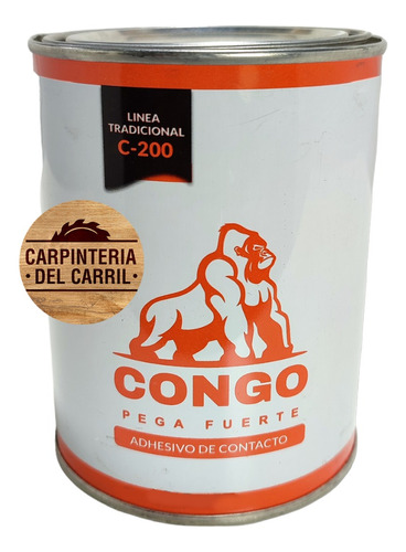 Cemento De Contacto Congo Pega Fuerte C-200 Con Tolueno 400g