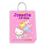 Bolsas Personalizadas Hello Kitty 10 Unidades + Etiqueta