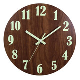 Reloj Circular, Mxwdg-001, 30cmø, Analógico, Cuarzo, Café, M