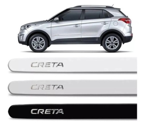 Friso Lateral Creta 2022 2023 2024 Alto Relevo Cromado