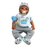 Bebe Reborn Menino 100% Silicone 57 Cm - Dino - Full Foto