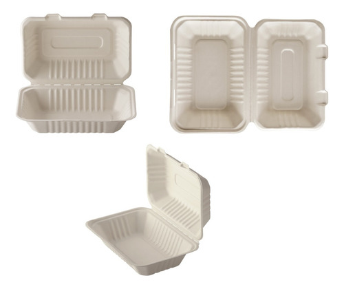 Envase Biodegradable / Porta Colación / Comidas (50 Uds)
