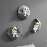 ~? 3 Piezas Astronautas Decoración De Escultura De Pared Par