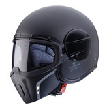 Casco Moto Caberg Ghost Abierto Pinlock Negro Mate P Bikes