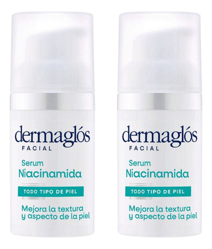 Pack X2 Dermaglós Serum Niacinamida Facial 30 Ml