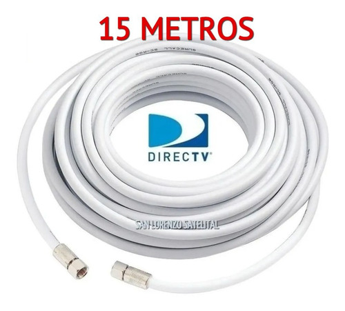 Rollo Cable Coaxil Rg6 Directv, Tda,fta, Tv. Videocámaras 