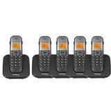 Combo Telefone Sem Fio Ts 5120 + 4 Ramais Ts 5121 Intelbras