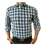 Camisa Cuadros Hombre Slim Fit - Dominicana