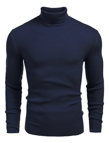 Jersey De Punto Cuello Alto Jersey De Manga Larga Pullover