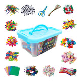 Kit De Manualidades Diy 2000+ Piezas Set Materiales Creativo