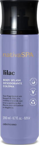 Nativa Spa Lilac Body Splash 200ml Lançamento