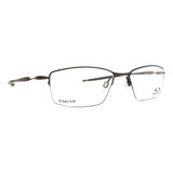 Óculos De Grau Oakley Lizard Pewter Titanium Ox5113 02-56