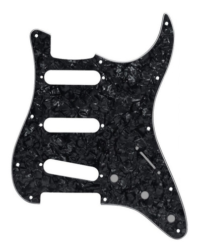 Escudo Guitarra Stratocaster Sss 3 Camadas - Perolado