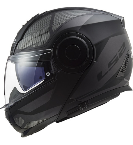 Casco Abatible Ls2 Scope Axis  Negro Titanium 