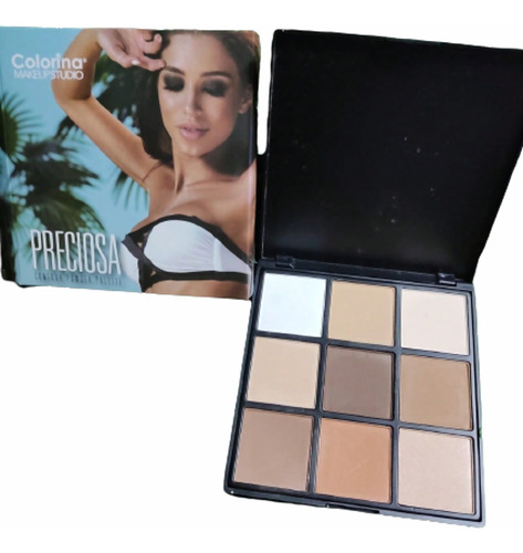 Paleta Profesional De Contour Bronceador Para Rostro/cuerpo