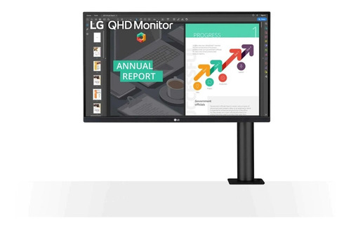 Monitor LG 27 27qn880-b Qhd Ergonomico Ips Usb C Hdmi