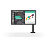 Monitor LG 27 27qn880-b Qhd Ergonomico Ips Usb C Hdmi