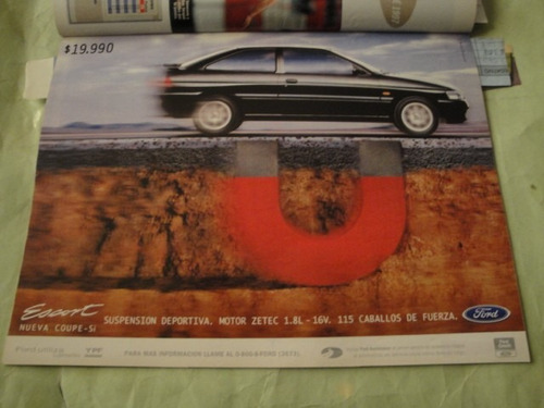 Publicidad Ford Escort Coupe Año 1997