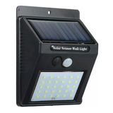 Lampara Solar 20w Sensor Movimiento Exterior Farol