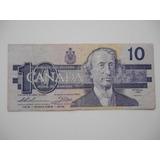 Cédula 10 Dolares Canadá 1989 - Única Merc. Livre