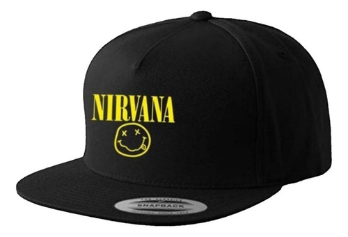 Gorra Plana Snapback Nirvana Kurt Cobain Grunge New Caps