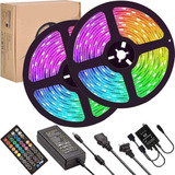 Kit 10m Bluetoth Tira Luces Led Audioritmica Control Grande