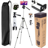 Kit Youtuber Tripé Profissional Celular Pedestal + Microfone