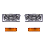 2 Faros + 2 Cuartos Depo P/ Nissan Tsuru Del 1989 Al 1991