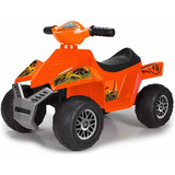 Cuatrimoto Eléctrica Feber Quad Racy Jurassic World 6v Color Naranja