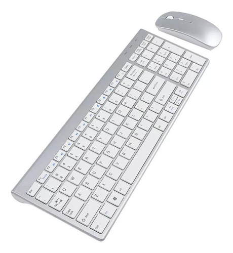 Kit Teclado Y Mouse Inalambrico Español Portátil Para Laptop