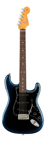 Guitarra Eléctrica Fender American Professional Ii Stratocaster De Aliso Dark Night Brillante Con Diapasón De Palo De Rosa