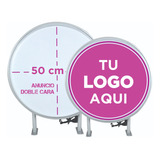 Anuncio Luminoso 50 Cm Doble Cara Incluye Logo