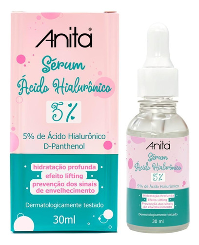 Sérum Ácido Hialurônico 5% Anita 30ml