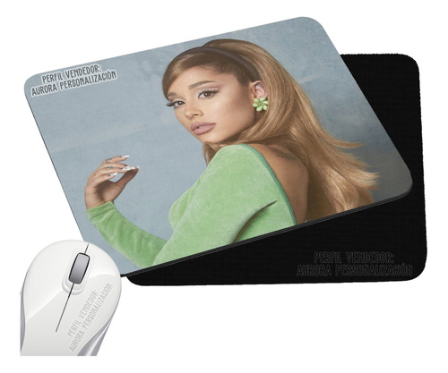 Pad Mouse Rectangular Ariana Grande Cantante Pop Musica 2