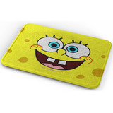 Tapete Bob Esponja Bob Cara Risa Baño Lavable 40x60cm