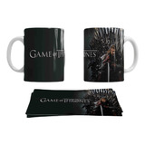 Taza De Game Of Thrones De Las Casas Y Personajes Color Negro Ned Stark